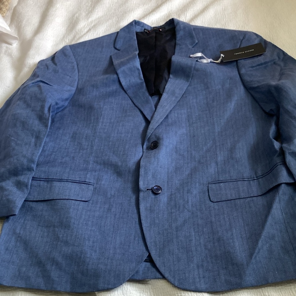 Tommy Hilfiger Blue Sport Coat Modern Cut - Picture 3 of 7